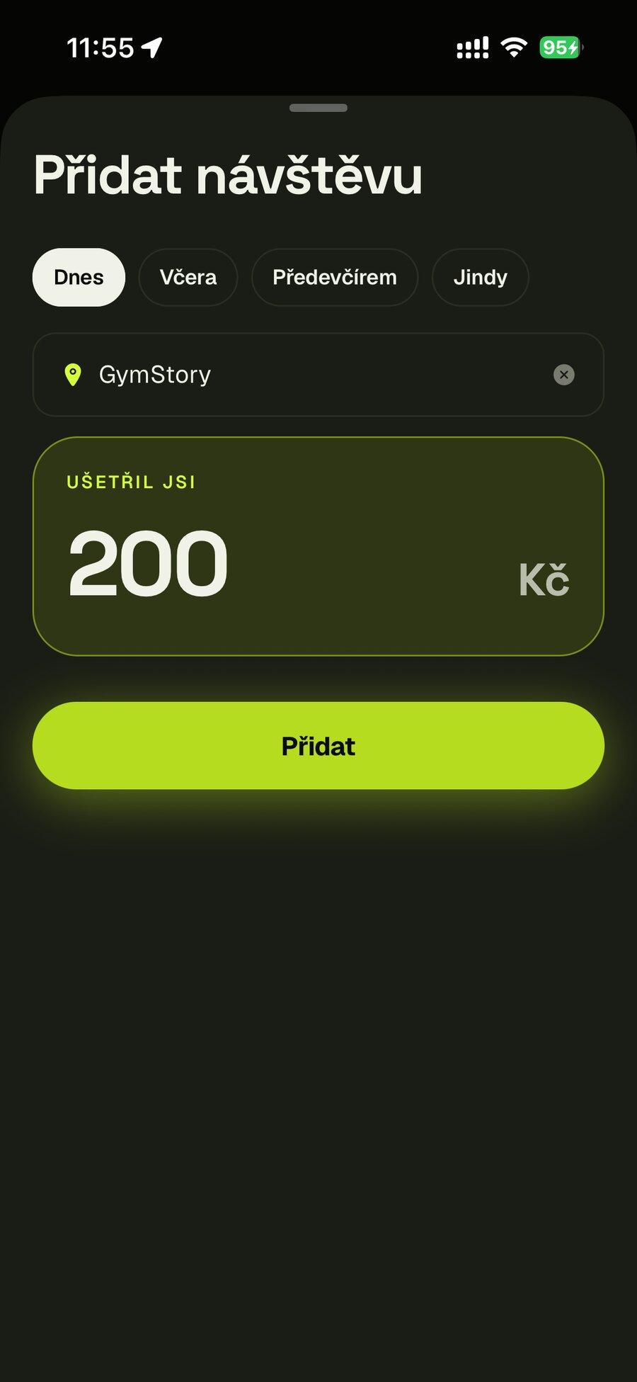 Přidat návštěvu